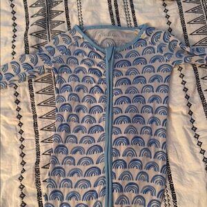 Little Sleepies Blue Rainbow Rashguard